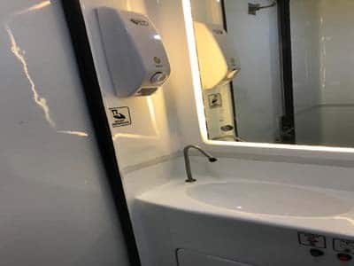 luxury mini bus with toilet